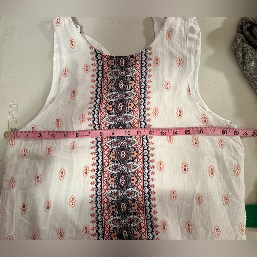 AéRopostale boho print tie back shift dress dress size extra large - Picture 8 of 10